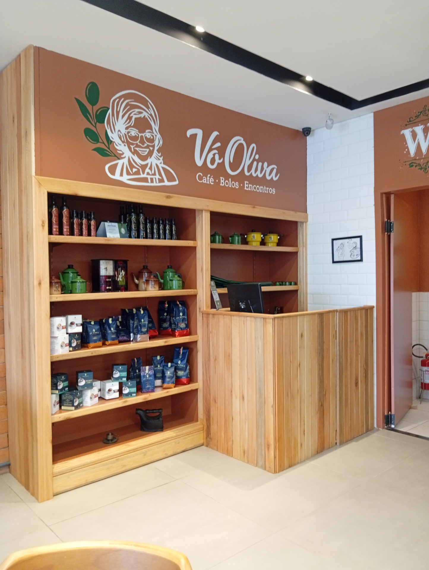 Café passado na hora na Vó Oliva